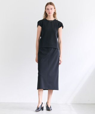 BEIGE， ALTHEA / ジャージーストレッチ トップス Black