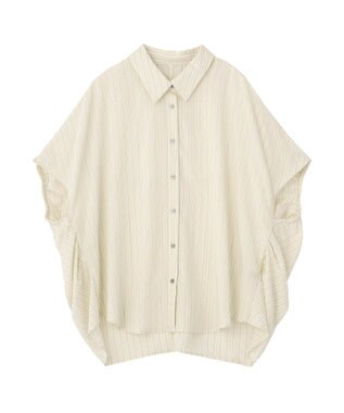 YECCA VECCA ストライプ柄シャツ Ivory