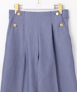 ANY SIS S 【低身長企画】セミワイドマリン パンツ シャンブレー