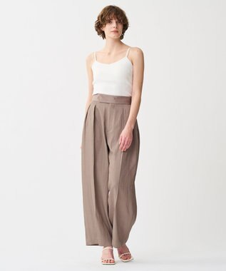 uncrave ドレープツイル ワイドパンツ トープ