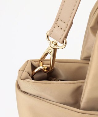 UNBILLION cachecache WEB限定リボン2wayトートバッグ ベージュ