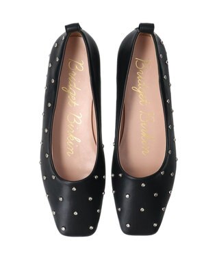 Bridget Birkin 【Bridget Birkin】ドットビジューフラットシューズ ブラック