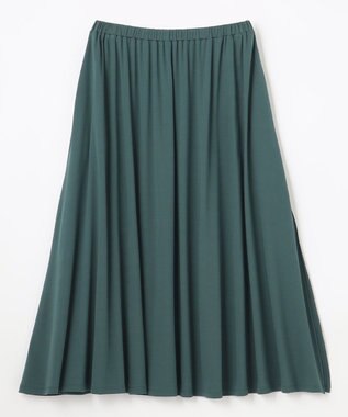NAVE 【Nave 　洗える・接触冷感】ジャージースリットスカート グリーン系