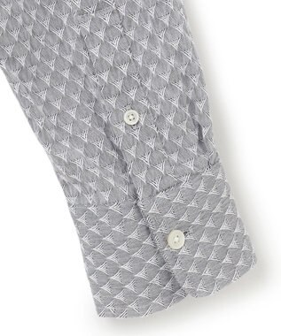 JOSEPH HOMME トライジャガードストレッチ　ウィングカラーシャツ ライトグレー系