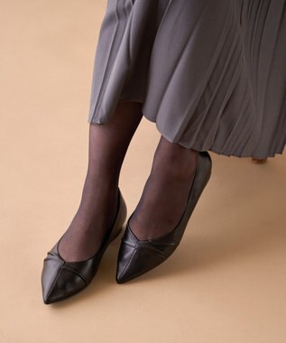 Dominic3 センターギャザー ポインテッドソフトカッター ブラック