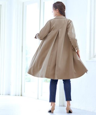 Tiaclasse 【洗える】ステンカラーコート ベージュ