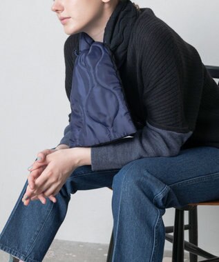 TRICOTE BUMPY REVERSIBLE SCARF／凹凸リバーマフラー 99BLACK