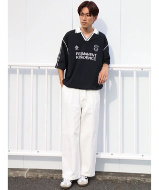 CRAFT STANDARD BOUTIQUE 接触冷感/UVカット/イージーケア/ストレッチ/ゲームシャツ-A Navy