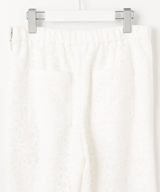 自由区 【カタログ掲載・洗える】フラワータイルレース パンツ オフホワイト