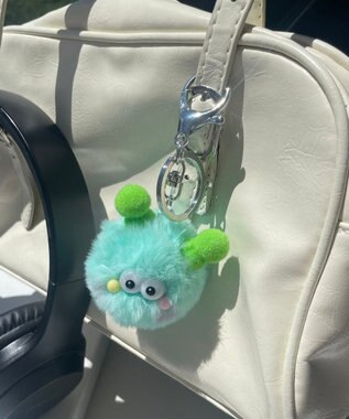 WEGO ミニおめかしモンスターぬいぐるみキーホルダー グリーンその他