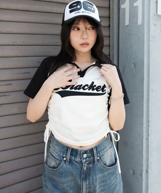 WEGO スキッパーサイドドロストT ホワイトその他
