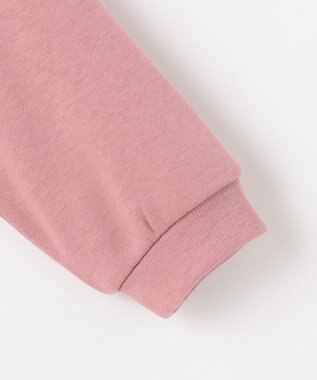 ANY KIDS なかよしサガラ刺繍 裏シャギー トレーナー ピンク×ウサギ