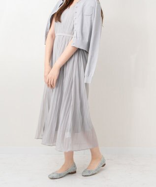 Bridget Birkin 【Bridget Birkin】シアージャガードパンプス ブルーコンビ