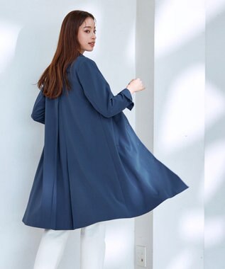 Tiaclasse 【洗える】ステンカラーコート ブルー