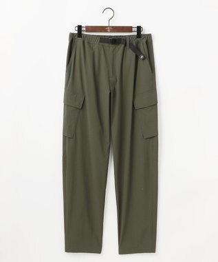 JOSEPH ABBOUD MOUNTAIN 【2wayストレッチ/軽量/ECO撥水】ナイロンリップ2wayストレッチ トレッキングカーゴパンツ カーキ系