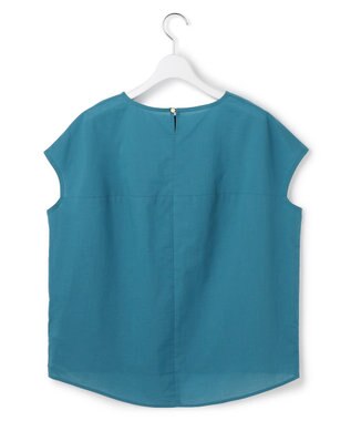 J.PRESS YORK STREET 【WOMEN】コットンドロップショルダー ブラウス ダルブルー系