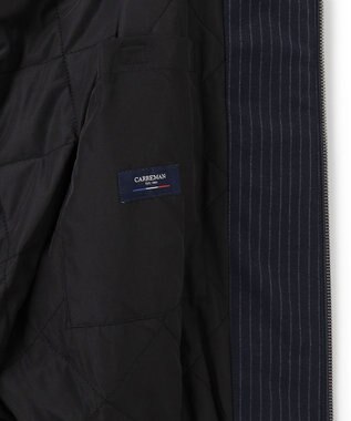 UNFILO MENS FLANNEL TOUCH 中綿ブルゾン [EC限定]ネイビーストライプ