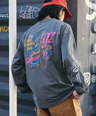 WEGO 【ユニセックス着用ITEM/MLサイズ展開】ヴィンテージライクグラフィックT（LS） 柄4