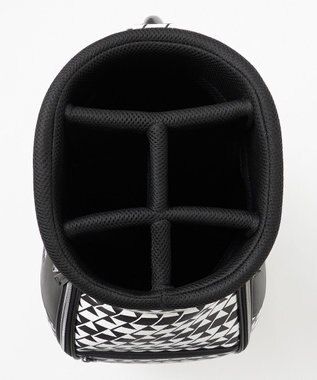 23区GOLF 【UNISEX】フラッグ総柄キャディバッグ　他と被らないデザイン ブラック系5