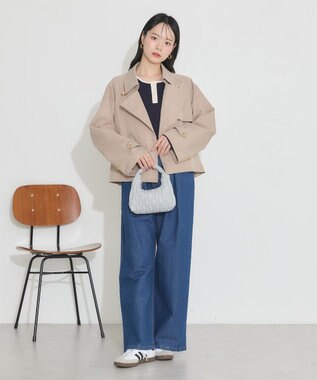 earth music&ecology ２ＷＡＹ釦リブプルオーバー Navy