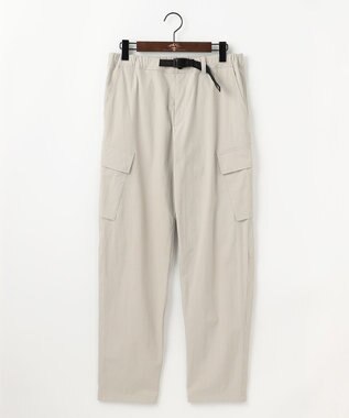 JOSEPH ABBOUD MOUNTAIN 【2wayストレッチ/軽量/ECO撥水】ナイロンリップ2wayストレッチ トレッキングカーゴパンツ ライトグレー系