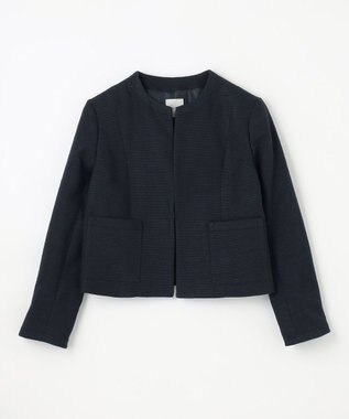 ANY L ツイードジャケット ネイビー