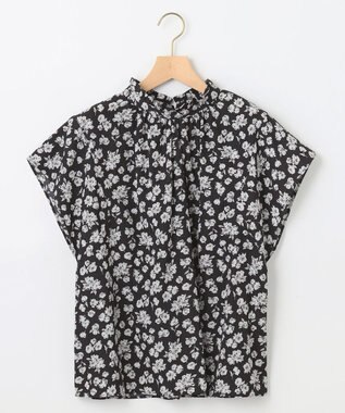 組曲 S 【前後着用可】ギャザーライトデシン ブラウス スプレーブラック系5