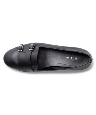 REGAL FOOT COMMUNITY 【リーガルレディース】F56R ダブルモンクフラットシューズ フラットシューズ ブラック