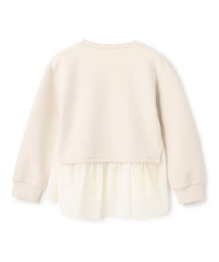 UNFILO 【110-150cm】BEAUTY FORM JERSEY ペプラムスウェット グレージュ