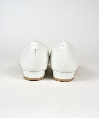 Dominic3 編み込みメッシュ ソフトパンプス ホワイト