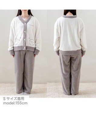 Mother garden しろたん モコモコ ルームウェア 　S　M ホワイト×グレー