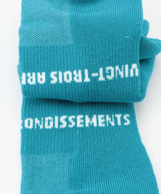 23区GOLF 【MEN】】ショート丈 ソックス ターコイズブルー系