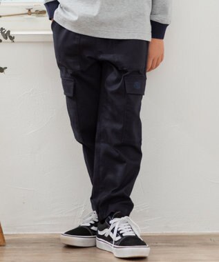 J.PRESS KIDS 【110-130cm】コットンツイル カーゴパンツ ネイビー系