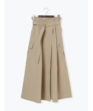 Te chichi カーゴフレアスカート ベージュ