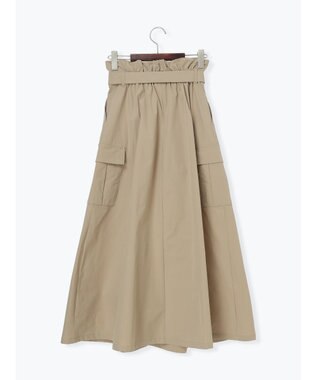 Te chichi カーゴフレアスカート ベージュ