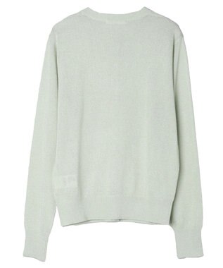 Green Parks ラメクルーネックカーディガン Light Green