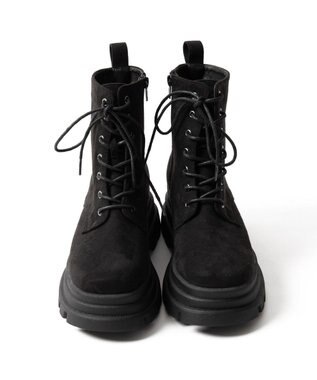 WEGO レースアップショートブーツ ブラックその他