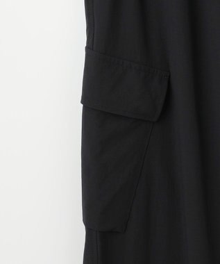 JOSEPH ABBOUD MOUNTAIN 【2wayストレッチ/軽量/ECO撥水】ナイロンリップ2wayストレッチ トレッキングカーゴパンツ ブラック系