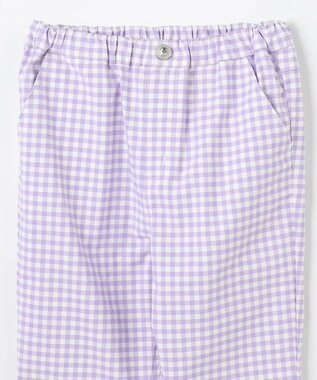 ANY KIDS ひんやりクール ギンガムパンツ ラベンダー×ギンガム