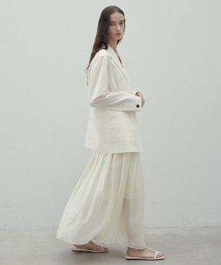 BEIGE， 【洗える・FUDGE 6月号掲載】MALLOW / コットンテーラードオーバージャケット Meringue