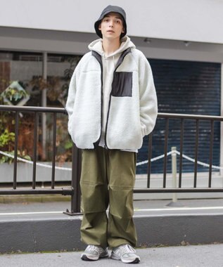 WEGO リバーシブルボアブルゾン ホワイト