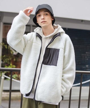 WEGO リバーシブルボアブルゾン ホワイト