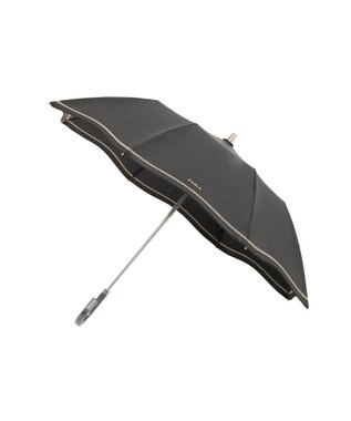 MOONBAT 【 遮光率100％/遮熱/UV】FURLA(フルラ) 晴雨兼用日傘 ジッパー刺繍 折りたたみ傘 楽折