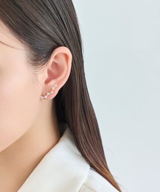 Phoebe 2wayスターダストピアス&イヤリング(片耳) クリア