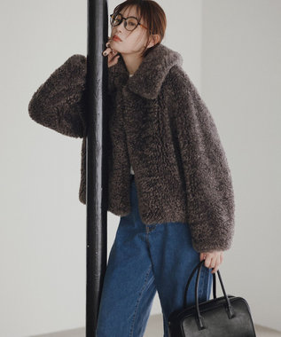 UNFILO エコファー ステンカラーコート