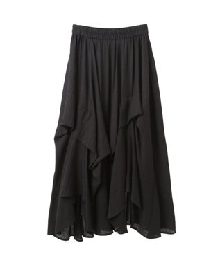 YECCA VECCA アシメデザインスカート Black