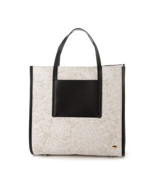 LA BAGAGERIE 【STOF】フラワープリントスクエアトート