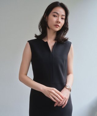 BEIGE， 【セットアップ対応】LUIZA / Iラインワンピース Black