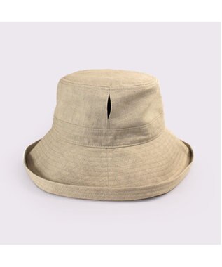 ATRENA 体感-10℃コカゲル リネンエッジアップハット ベージュ