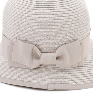 TOCCA 【サイズ調整可】HALF BRIM RIBBON HAT ブレードハット グレージュ系